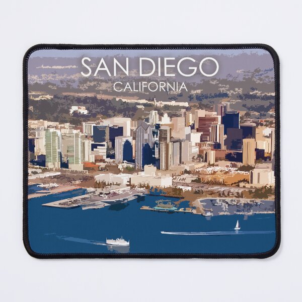 Item preview, San Diego, California, USA, Travel Print designed and sold by summattodraw.