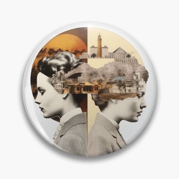 Item preview, Great Minds Think Alike Collage Art designed and sold by LilyBell6.