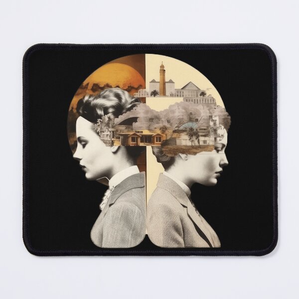 Item preview, Great Minds Think Alike Collage Art designed and sold by LilyBell6.