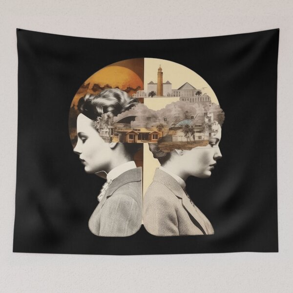 Item preview, Great Minds Think Alike Collage Art designed and sold by LilyBell6.