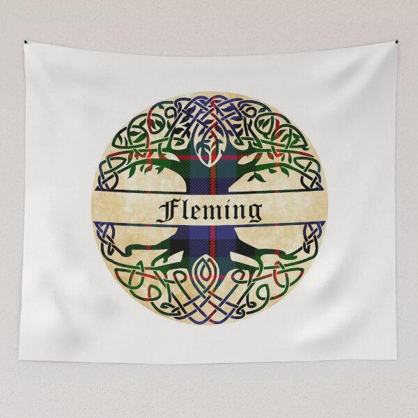 Item preview, Fleming Tree of Life Clan Scottish Surname tartan designed and sold by BagTown Clans.