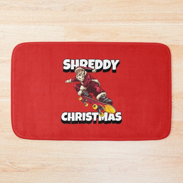 Item preview, Merry Shreddy Christmas Santa Skateboarding designed and sold by flippinsg.