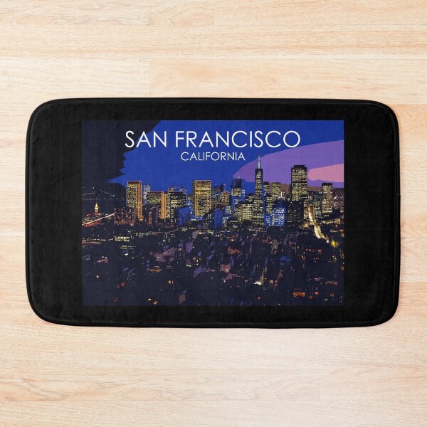 Item preview, San Francisco, California, USA, Travel Print, Night designed and sold by summattodraw.