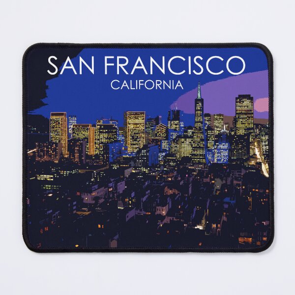 Item preview, San Francisco, California, USA, Travel Print, Night designed and sold by summattodraw.