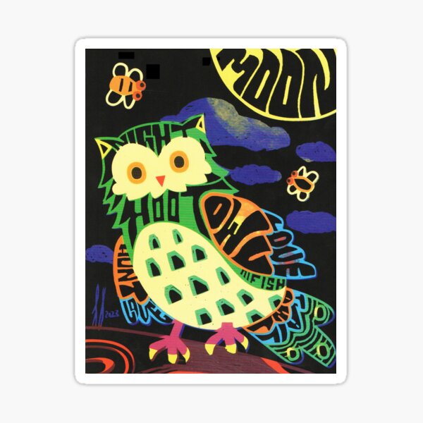 Item preview, SJ's Doodle Adventures: "Wordy Owl" designed and sold by SJ's Doodle Adventures.