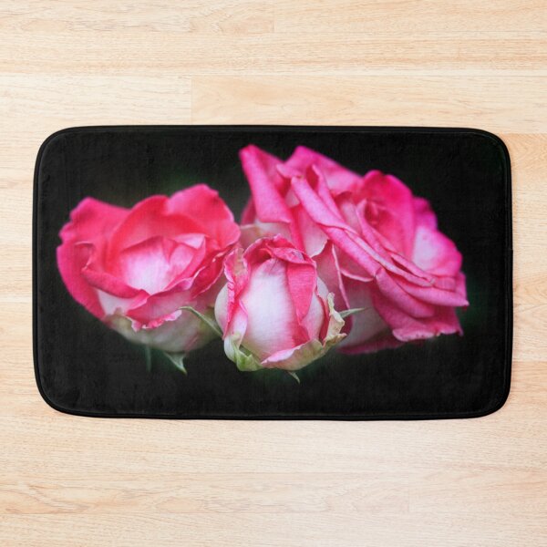 Item preview, Pink roses on black background designed and sold by olena2552.