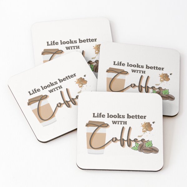 Item preview, Life looks better with Coffee (original artwork) designed and sold by Steph1TheArtist.