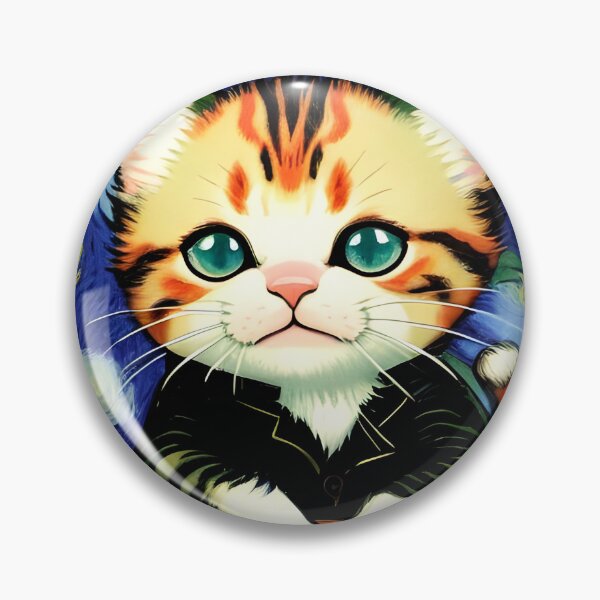 Item preview, Vincent van Gogh Style Cute Kitty  designed and sold by KittyKorner0.
