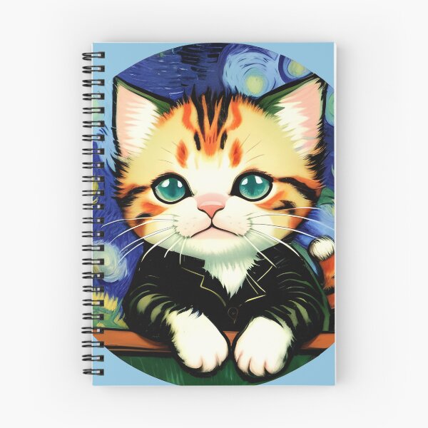 Item preview, Vincent van Gogh Style Cute Kitty  designed and sold by KittyKorner0.