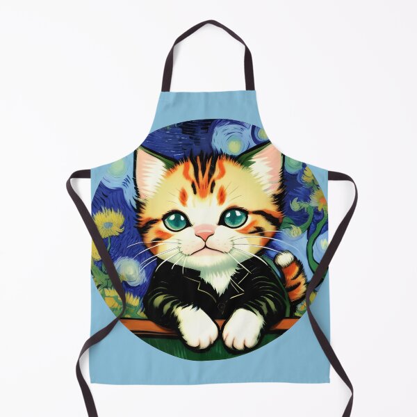 Item preview, Vincent van Gogh Style Cute Kitty designed and sold by KittyKorner0.