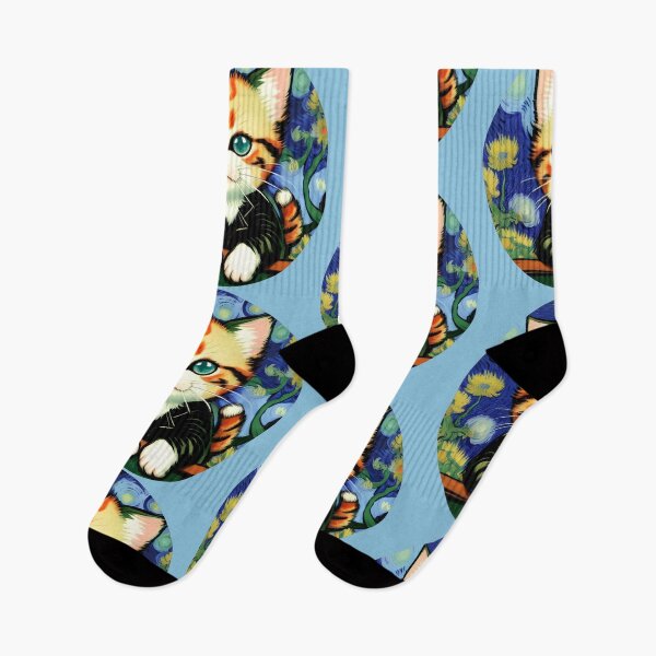 Item preview, Vincent van Gogh Style Cute Kitty  designed and sold by KittyKorner0.
