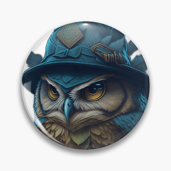 Item preview, Turquoise Owl in a hat designed and sold by Tremerion.