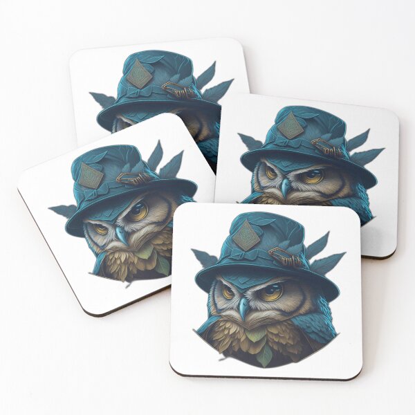 Item preview, Turquoise Owl in a hat designed and sold by Tremerion.