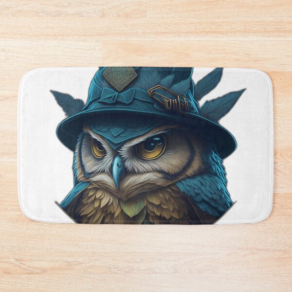 Item preview, Turquoise Owl in a hat designed and sold by Tremerion.