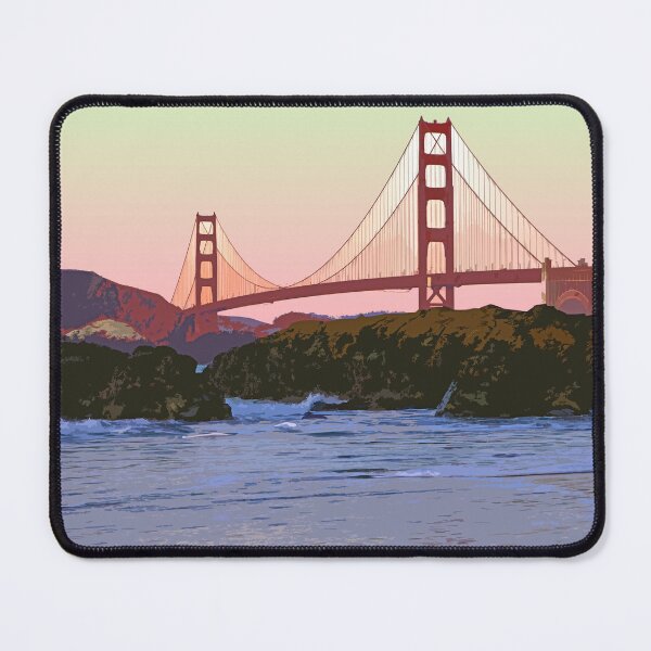 Item preview, San Francisco, Golden Gate Bridge, California, USA, Travel Print, Sunset designed and sold by summattodraw.