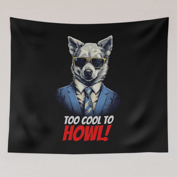 Item preview, Stylish Wolf: Czechoslovakian Wolf in Suit and Sunglasses designed and sold by Zandalus.