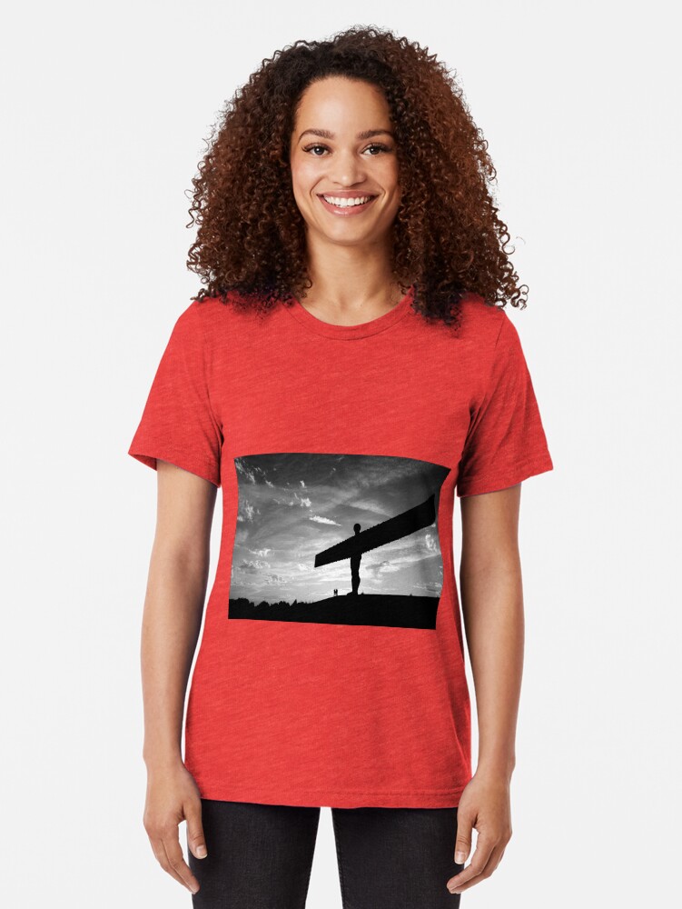 Alternate view of Angel Of The North, Newcastle-Gateshead Tri-blend T-Shirt