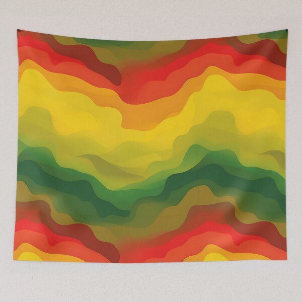 Item preview, Reggae Rhythm Rasta Camo designed and sold by Dimokaya Clothing Co..