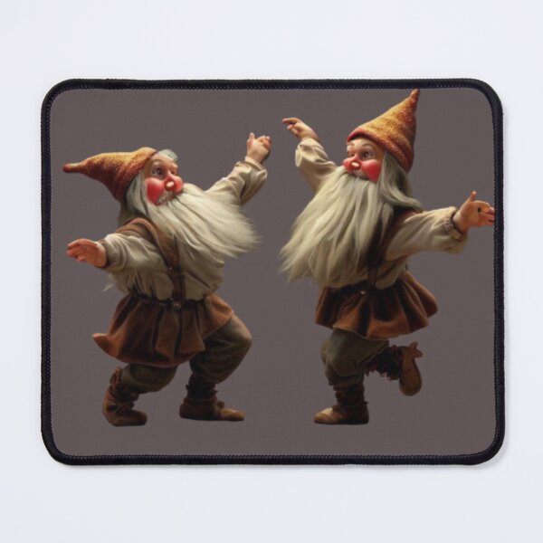 Item preview, Two dwarves in long beards dance together fairy tale dwarves  designed and sold by JaroDesign2023.