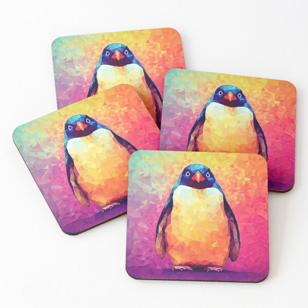 Item preview, Penguin Colorful Geometric Abstract designed and sold by BaysparksMedia.