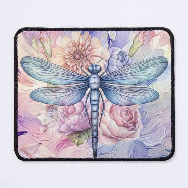 Item preview, Pastel Dragonfly Flowers designed and sold by HappyLifeCreate.