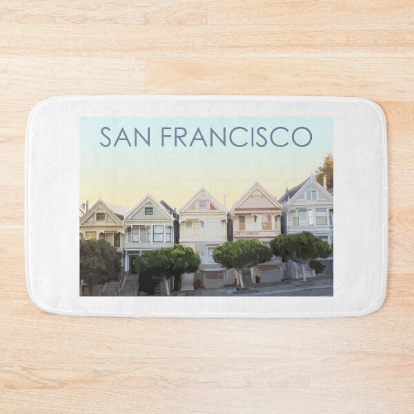 Item preview, San Francisco, Houses, California, USA, Travel Print, Sunset designed and sold by summattodraw.