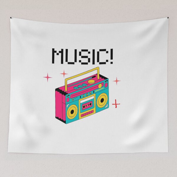Item preview, "Classic Sounds: Retro Stereo" designed and sold by Designsmaxi.