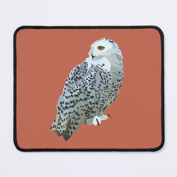 Item preview, S is for Snowy Owl,Snowy Owl Illustration – Majestic Arctic Nocturnal Bird Artwork designed and sold by PrettylittlepastelUk.