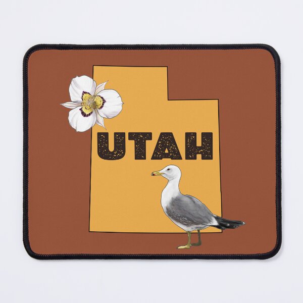Item preview, Utah with state flower and bird designed and sold by ElementalEmbers.
