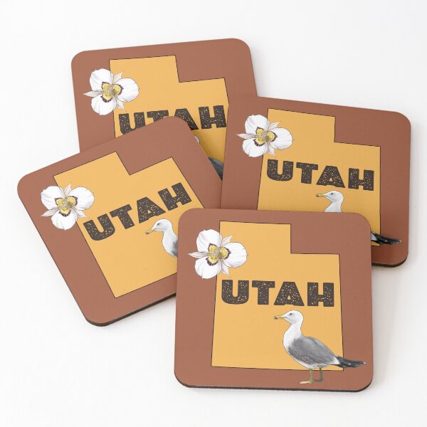Item preview, Utah with state flower and bird designed and sold by ElementalEmbers.