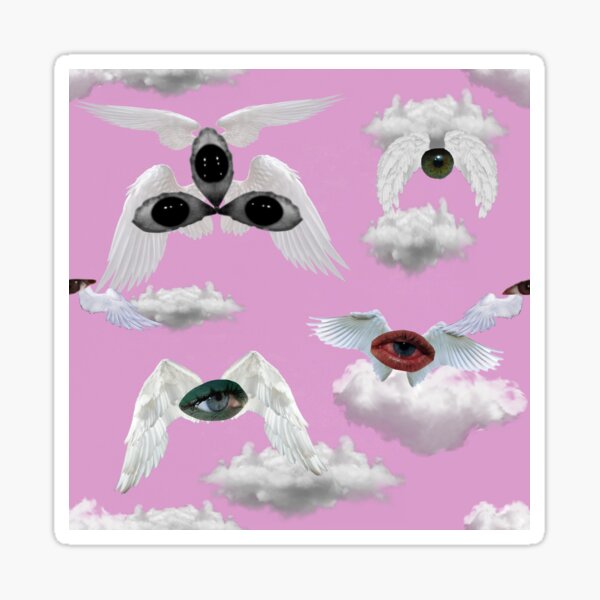 eyes eye eyeart weirdcore dreamcore sticker by @softpinnk