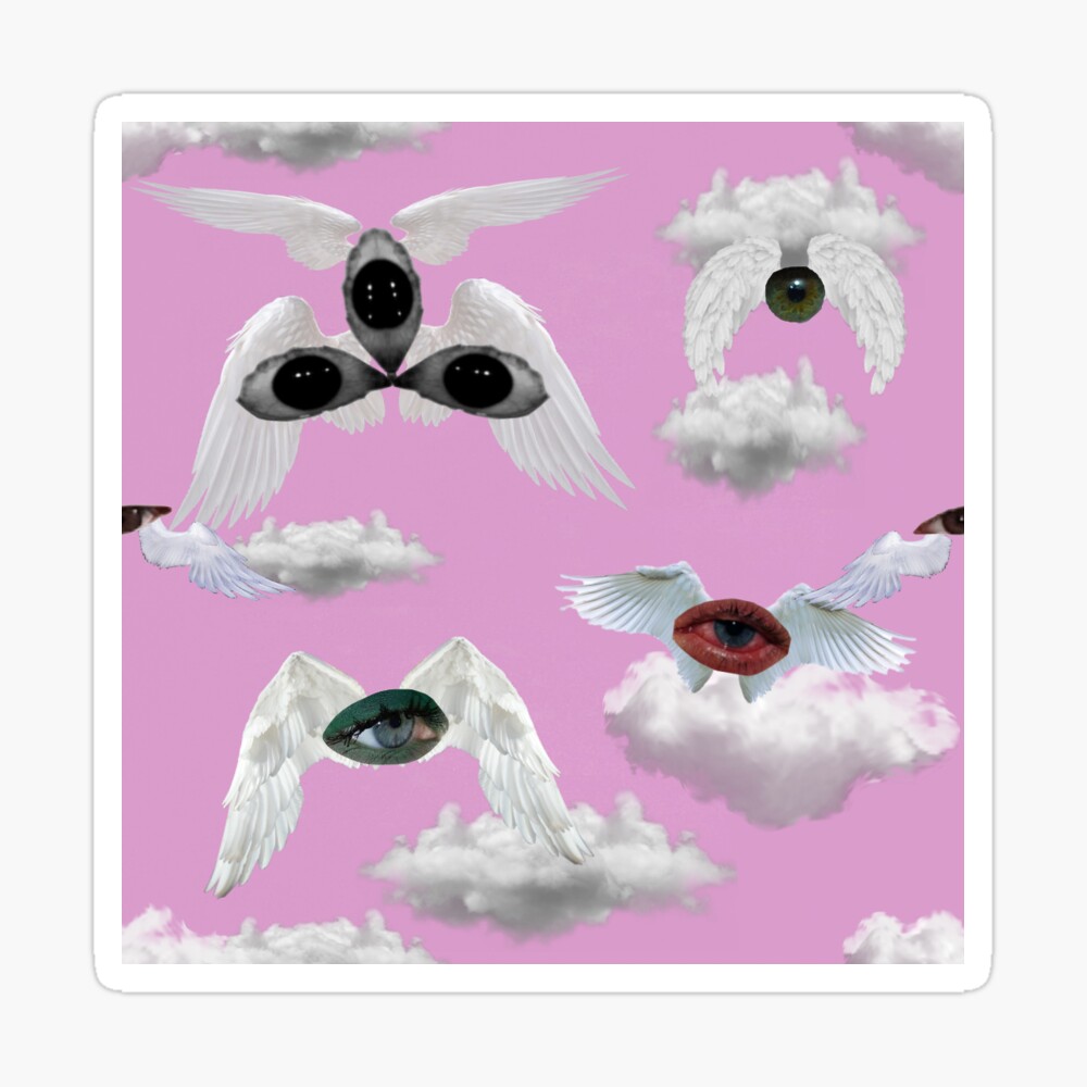 Weirdcore dreamcore Angel Eyes Sticker Pack Sticker for Sale by skullcore