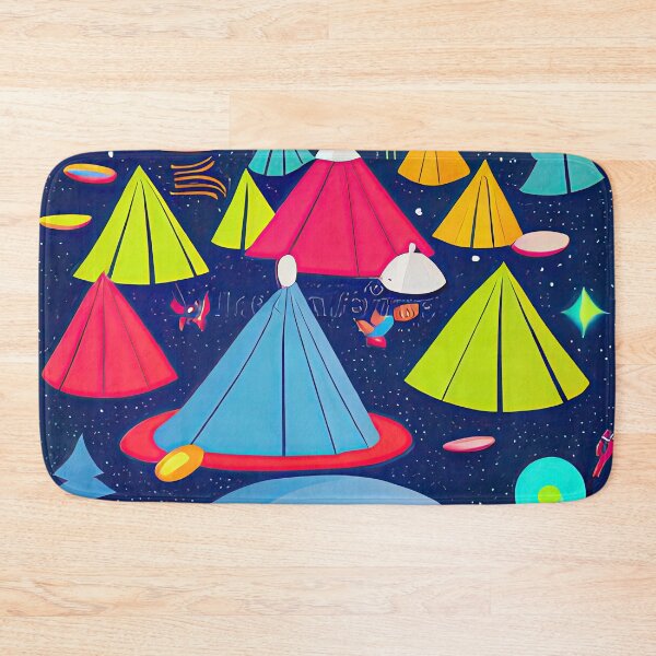 Item preview, Cosmic Camping - AI Art Print designed and sold by casaai.