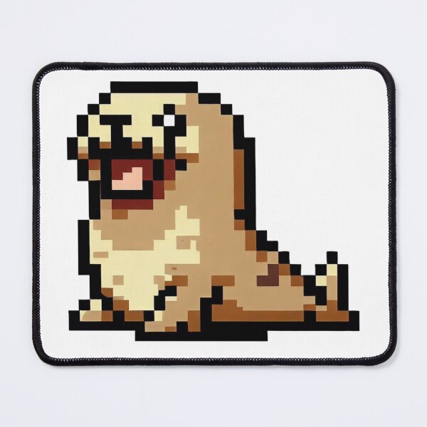 Item preview, Happy seal pixel art designed and sold by PexelBoi.
