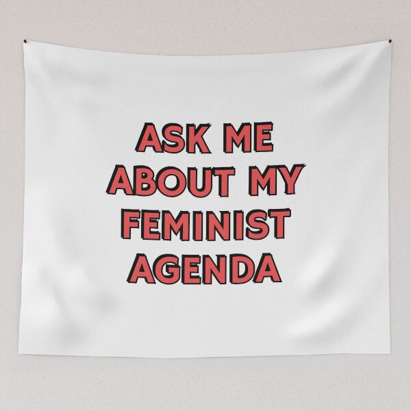 Item preview, Feminism slogans - Ask me about my feminist agenda designed and sold by Inspirationmotivation.