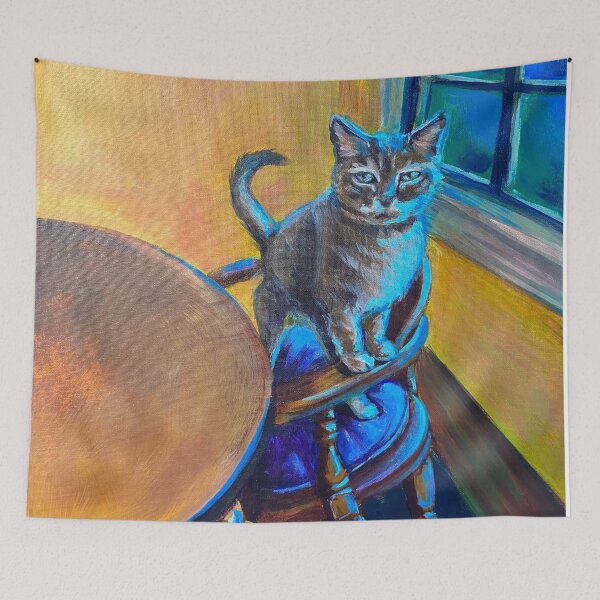 Item preview, Cat at Dinner designed and sold by KatieDarvin.