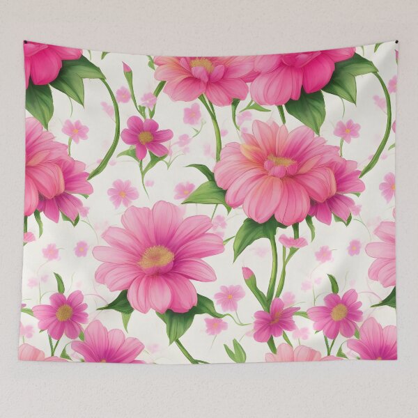 Item preview, Fancy Blooms Wallpaper designed and sold by printyai.