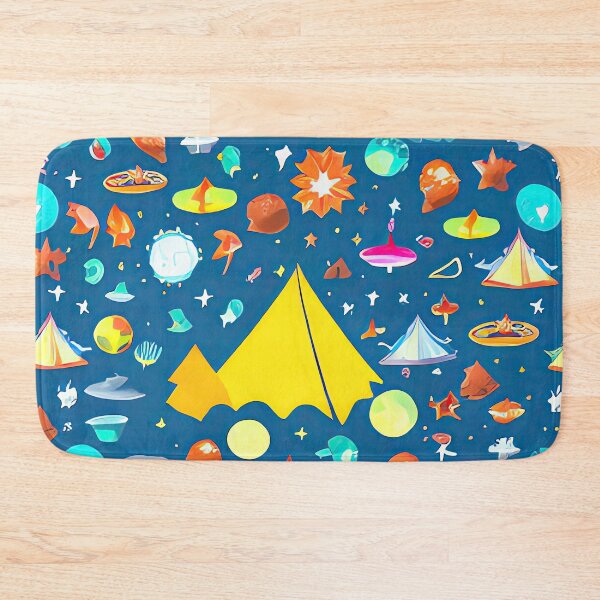 Item preview, Cosmic Camping - AI Art Print designed and sold by casaai.