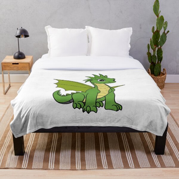 Aperçu de l'œuvre Dessin animé mignon Dragon vert créée et vendue par Lisa Bittinger.