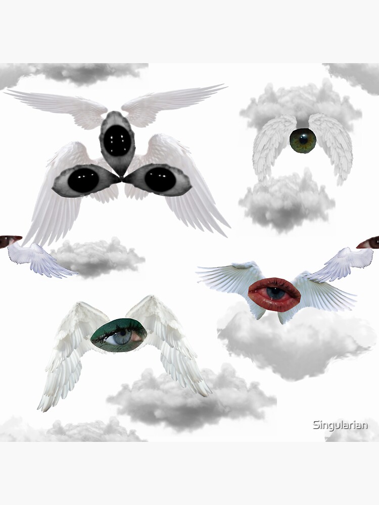 Dreamcore Eye with wings - Angel - Weirdcore dreamcore design