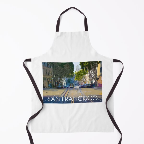 Item preview, San Francisco, Trams, California, USA, Travel Print, Sunset designed and sold by summattodraw.