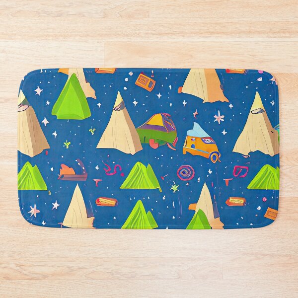 Item preview, Cosmic Camping - AI Art Print designed and sold by casaai.