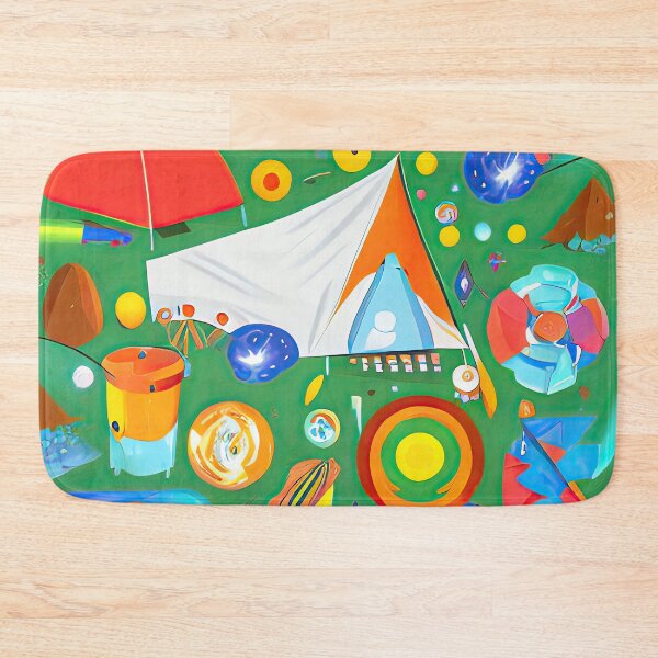 Item preview, Cosmic Camping - AI Art Print designed and sold by casaai.