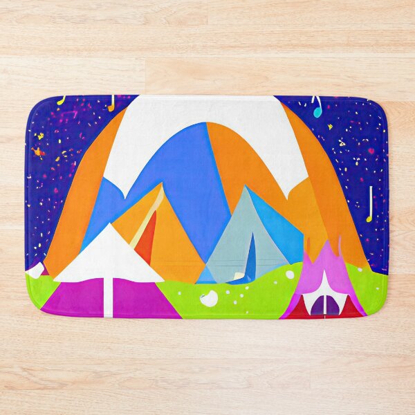 Item preview, Cosmic Camping - AI Art Print designed and sold by casaai.