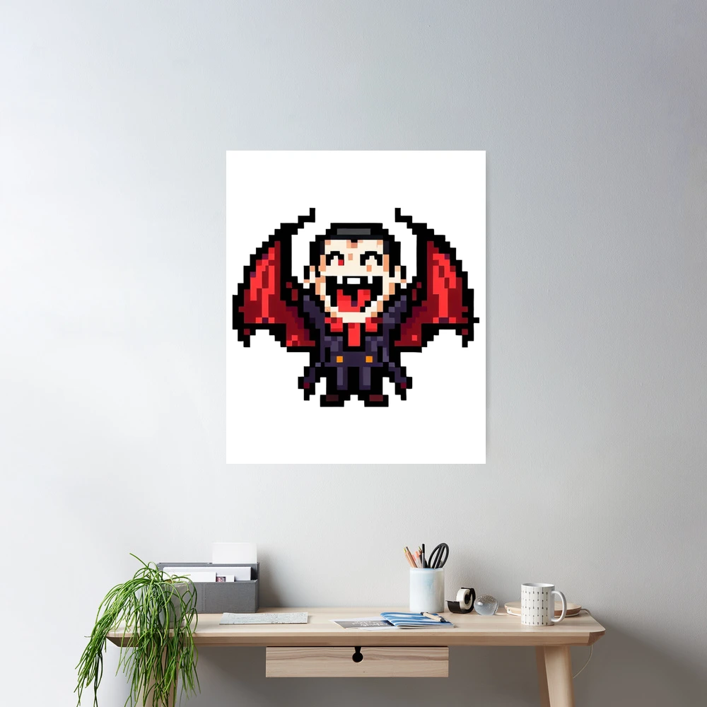 Pixel Studio Style Vampire Bat On A Rainy Night by MontrealDigital on  DeviantArt