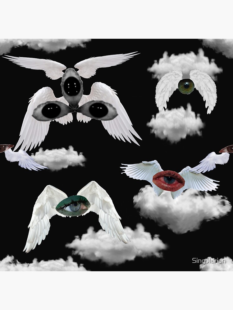 Weirdcore dreamcore Angel Eyes Sticker Pack Sticker for Sale by skullcore