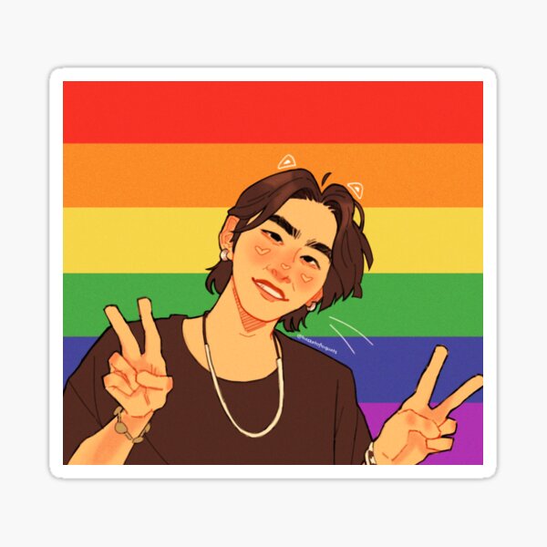 Gay Cat (no text ver.) Sticker