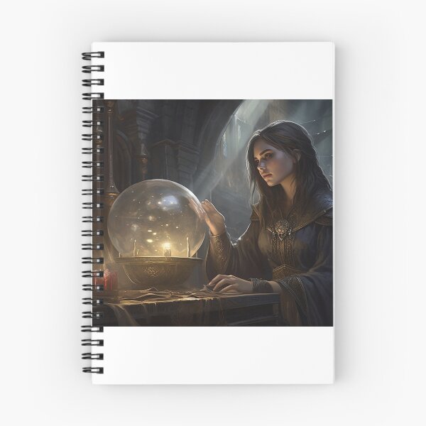 Item preview, A Young Wizard Looking into a Crystal Ball designed and sold by bigchez.