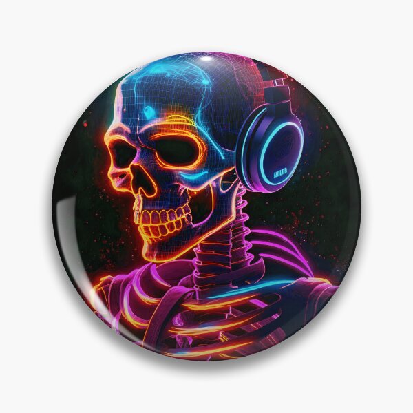 Item preview, DJ Skeleton designed and sold by CoolHippoQuotes.