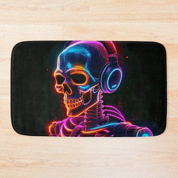 Item preview, DJ Skeleton designed and sold by CoolHippoQuotes.